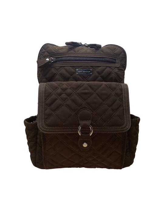 Vera Bradley Women’s Brown Quilted Fabric With Buckle Front Pocket Backpack main image 5